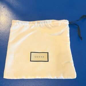Gucci Cream Dust Bag with Black Accents